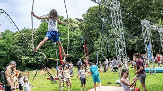 Kinderen op Circus Boelaere