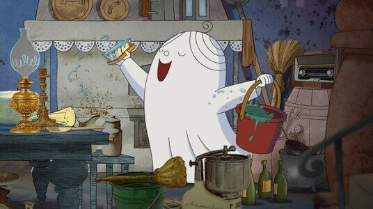 Het kleine spookje Laban spookt weer rond filmstill